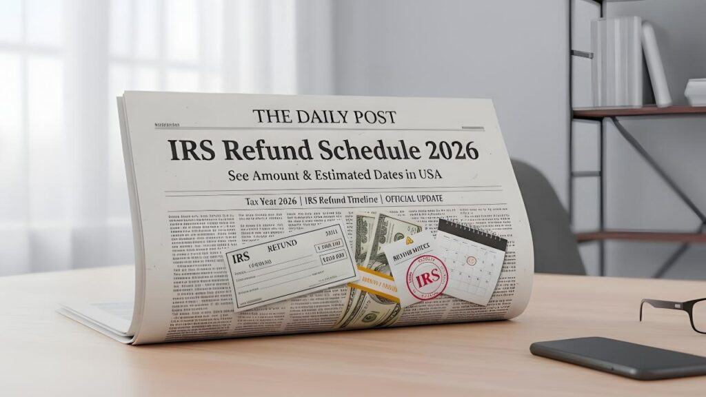 IRS Refund Schedule 2026: Estimated Dates and Payment Amounts in USA
