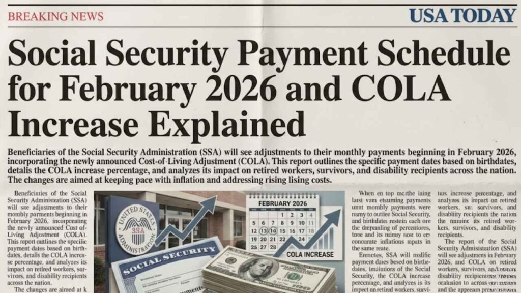 February 2026 Social Security Payment Dates & COLA Increase Explained