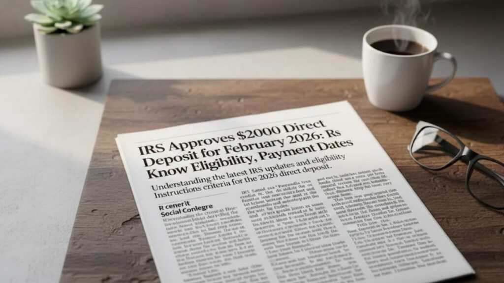 IRS $2000 Direct Deposit Feb 2026: Eligibility, Payment Dates & Instructions