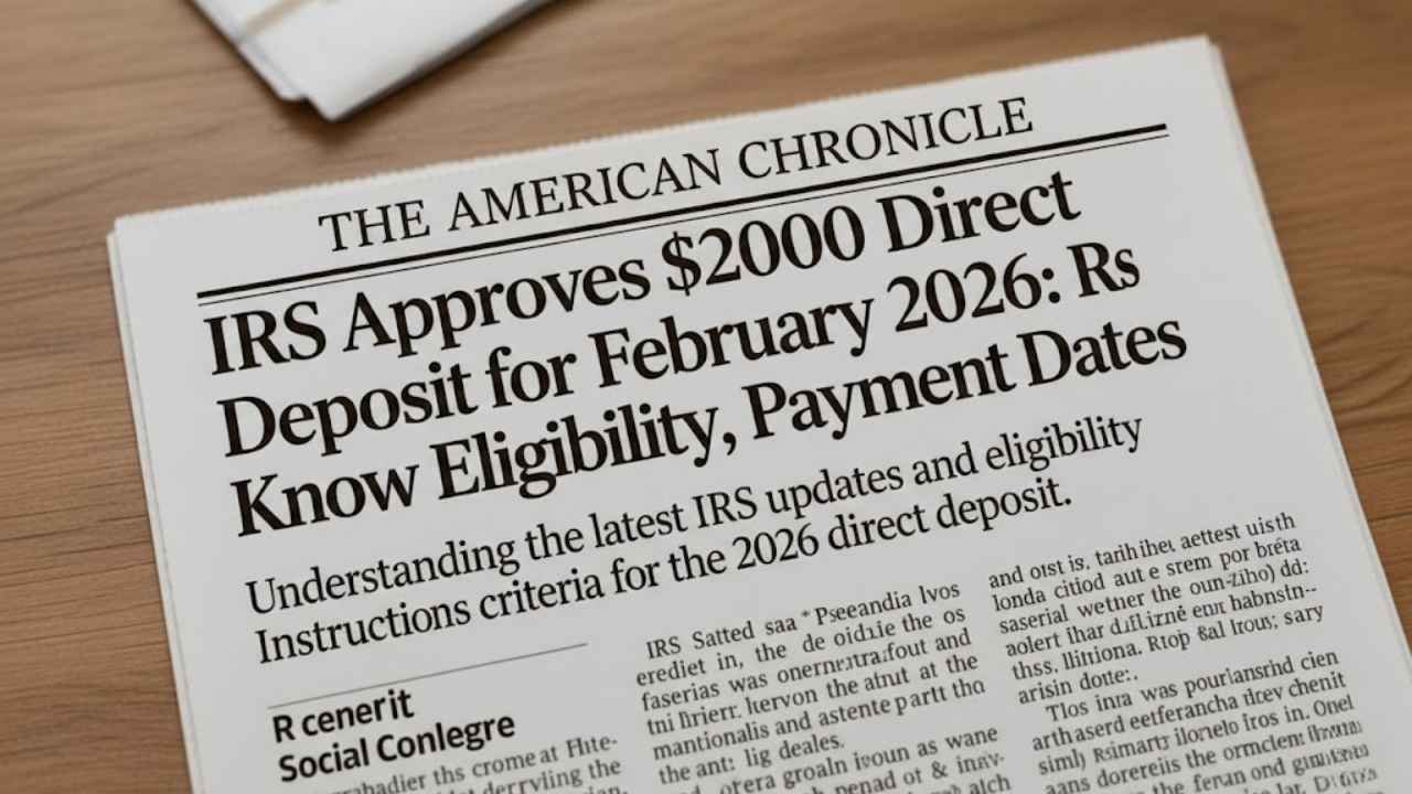 IRS $2000 Direct Deposit February 2026: Payment Dates, Eligibility & Guide